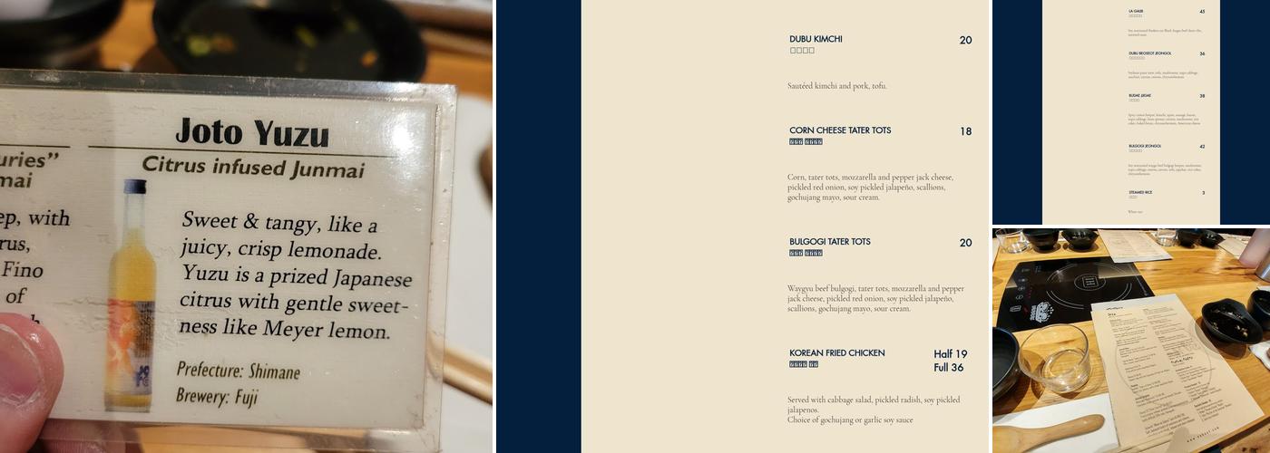 ILCHA Menu