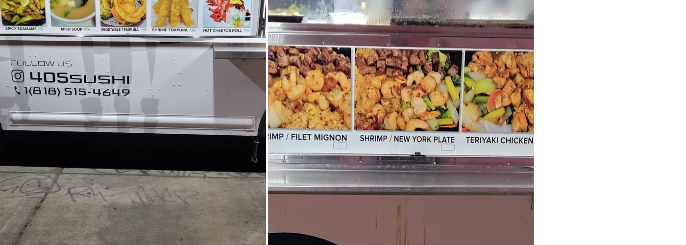 405 Teppanyaki Menu