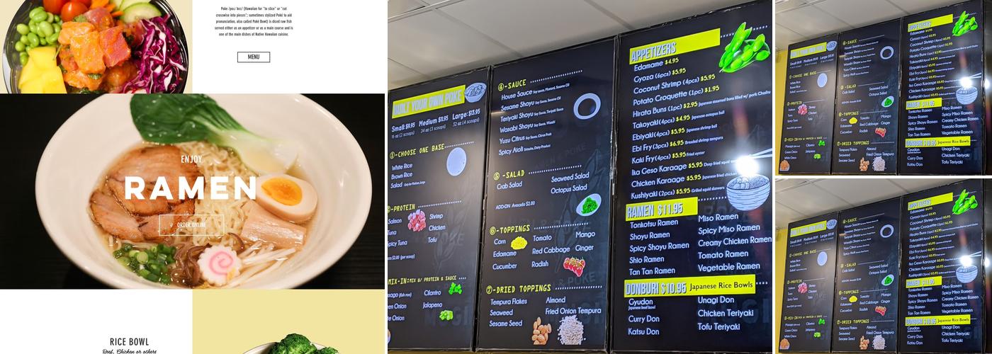 Mugi Ramen and Poke Menu