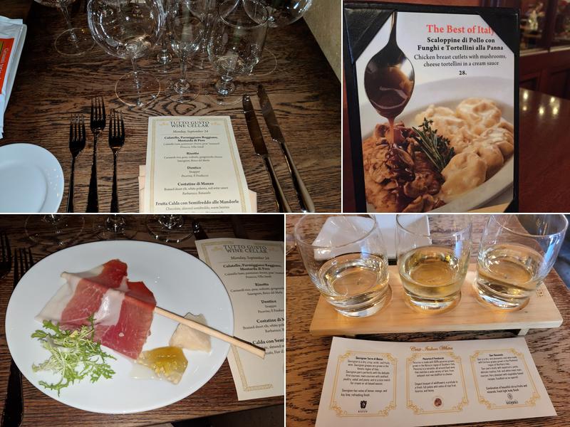 Tutto Gusto Wine Cellar Menu