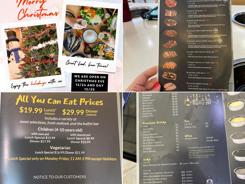 Shabu Zone Menu