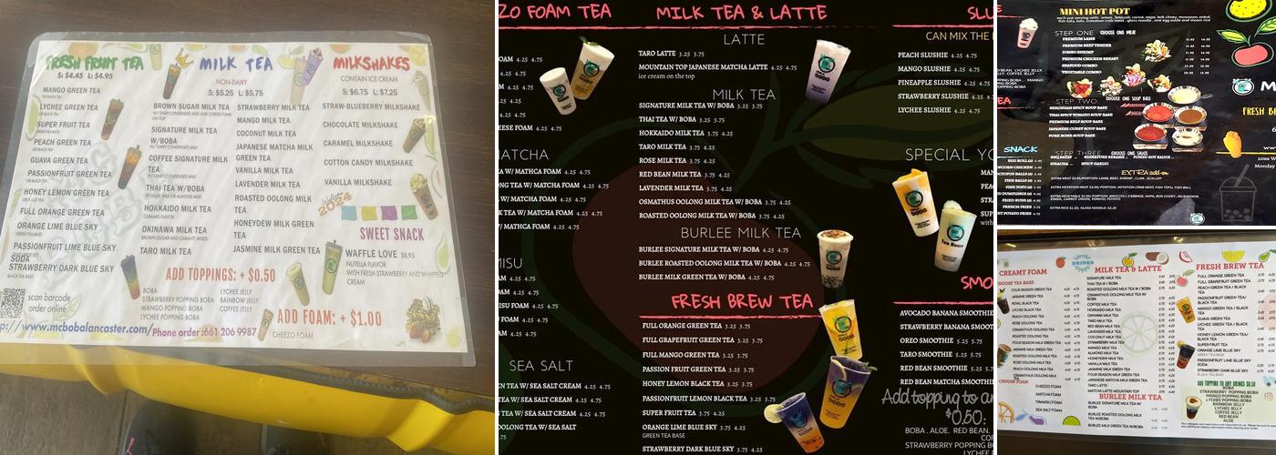 Mc BoBa Menu