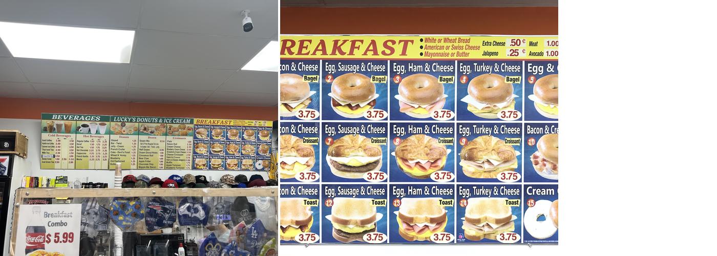 Lucky’s Donuts & Ice Cream Menu