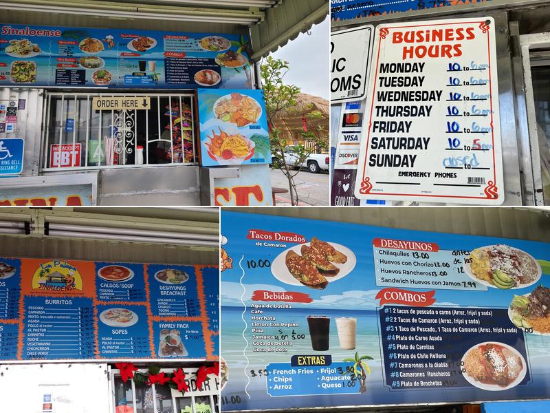 La Palapa Sinaloense Menu