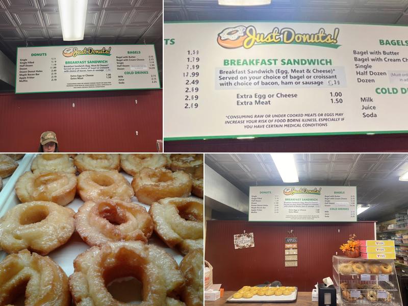 Just Donuts! Menu