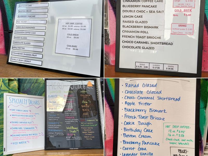 Beacon Doughnuts Menu