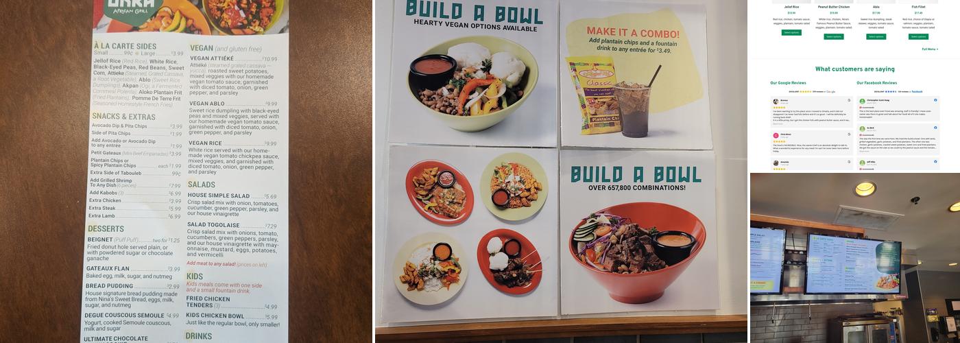 Okra African Grill Menu