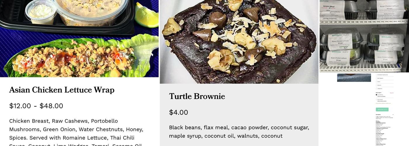 The WHOLEsome Package Menu