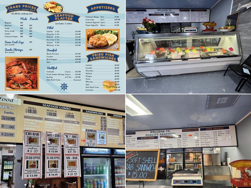 Quality Seafood Menu