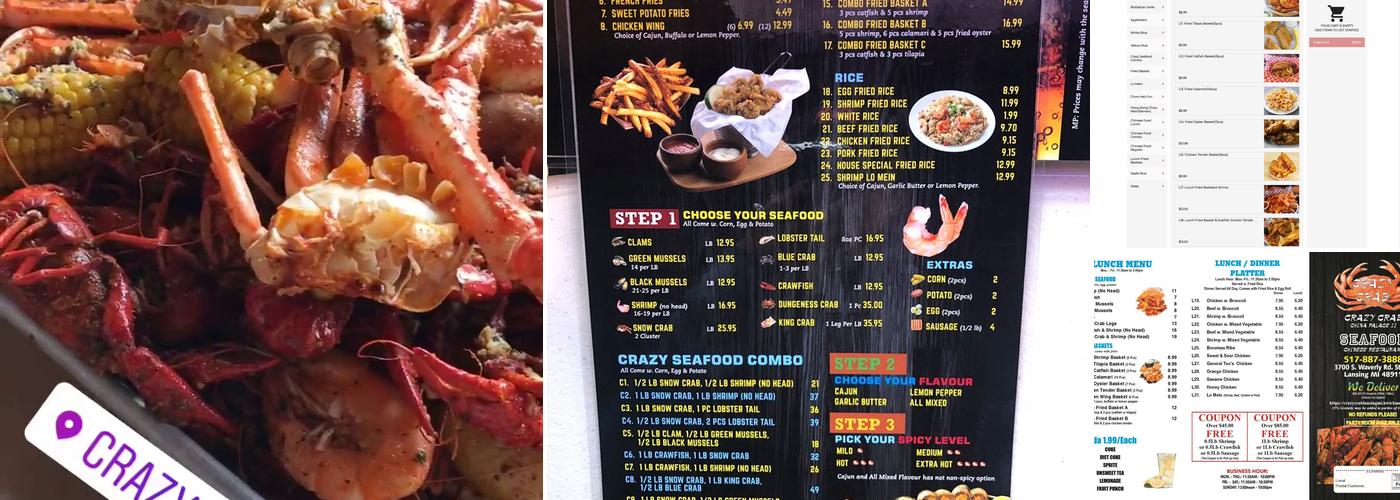 Crazy Crab Menu