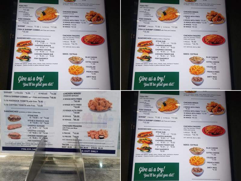 G & B Fish, Shrimp and Chicken Menu