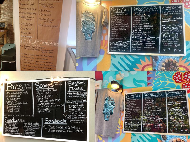 Zsa's Ice Cream Menu