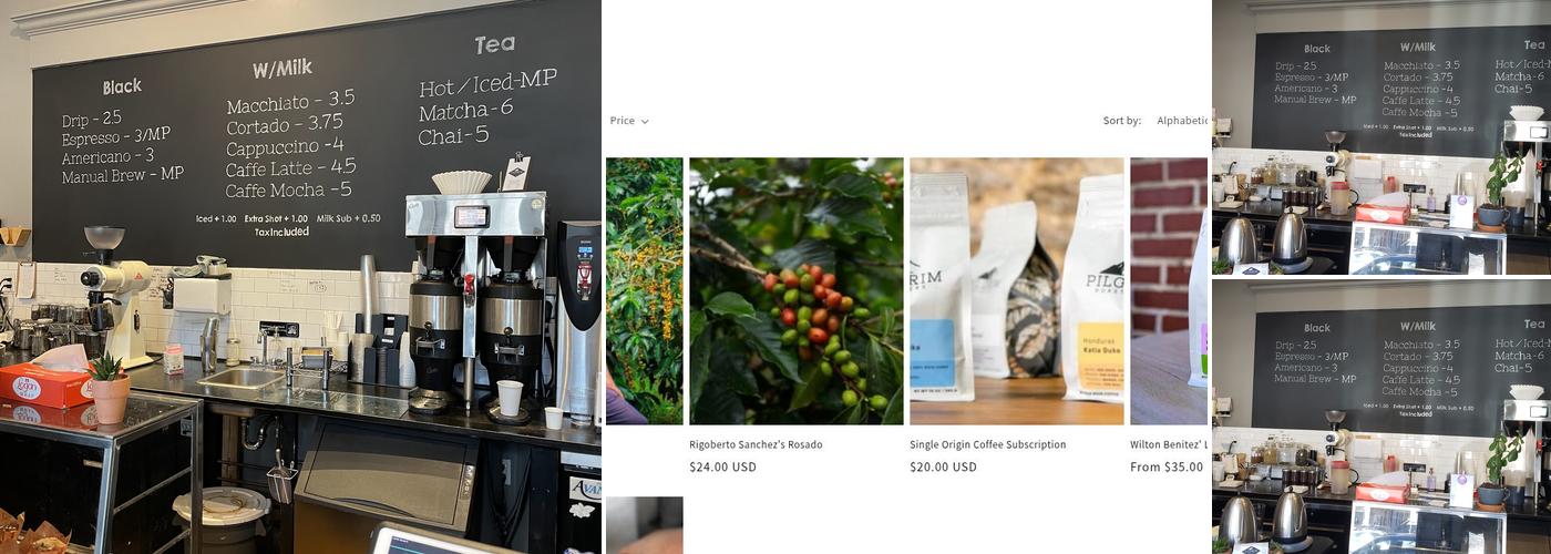 Pilgrim Roasters Menu