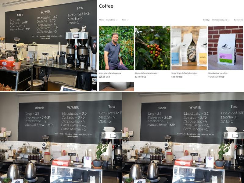 Pilgrim Roasters Menu