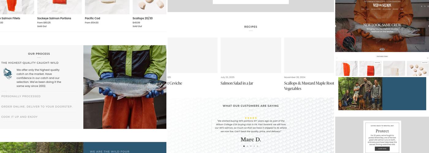 Wild For Salmon Menu