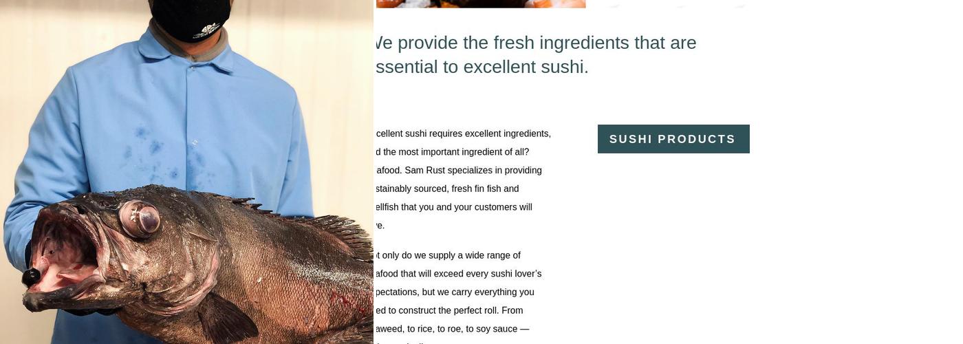 Sam Rust Seafood Inc Menu