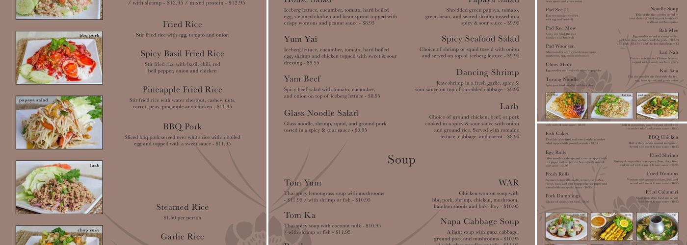 Torung Restaurant Menu