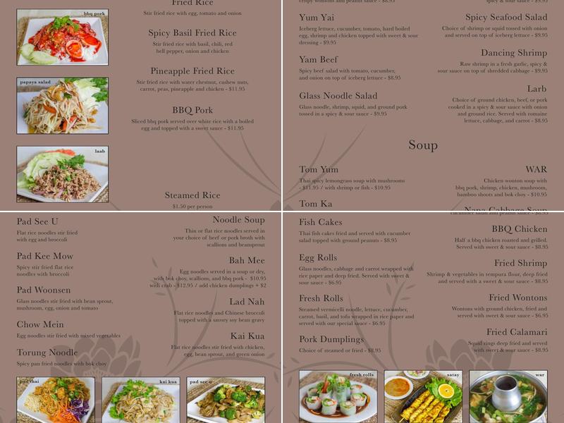 Torung Restaurant Menu