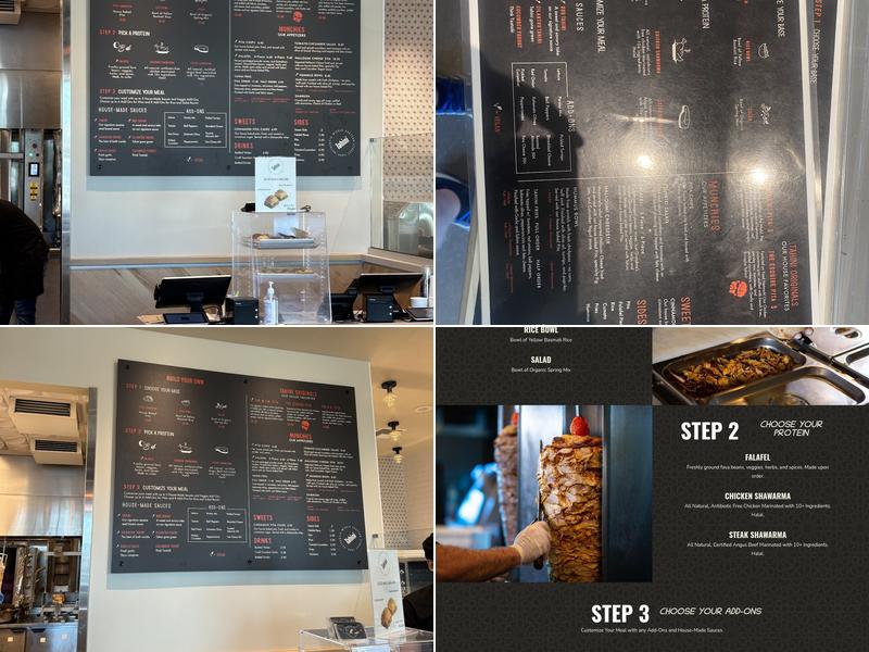 Tahini Authentic Middle Eastern Street Food Menu