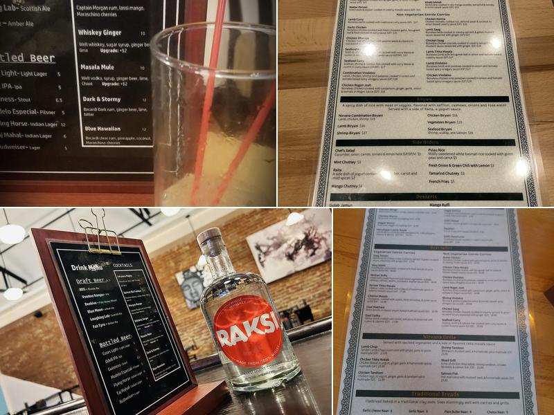 Nirvana Culinary Paradise Menu