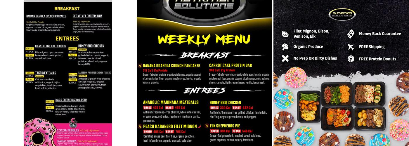 Nutrition Solutions Menu