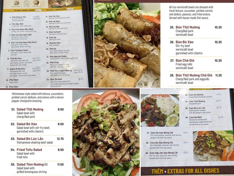 Pho Bang Restaurant Menu