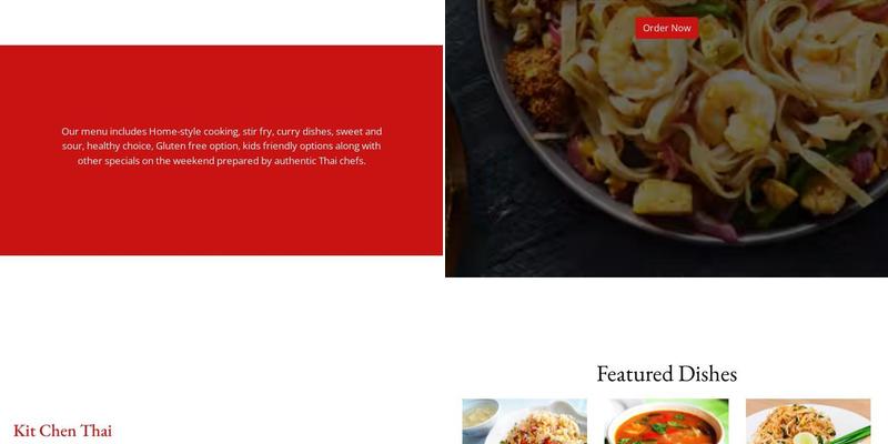 Kit Chen Thai Menu