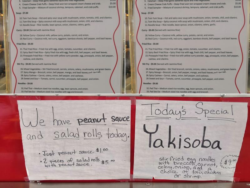 Jasmine Flower Thai Kitchen Menu