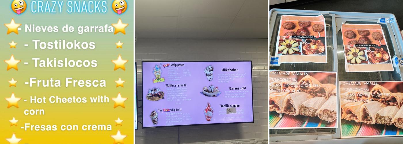 Unique Ice Cream Menu