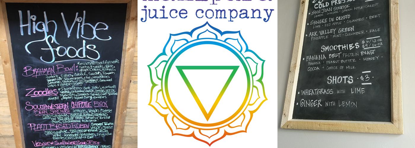 Manipura Juice Company Menu