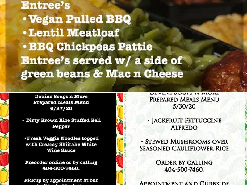 Devine Soups n More Menu