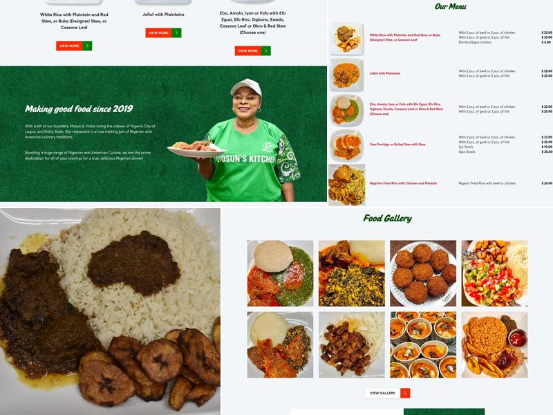 mosun's kitchen Menu