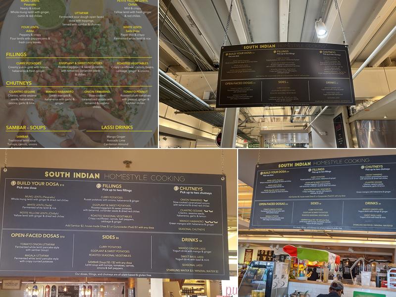 DC Dosa Menu