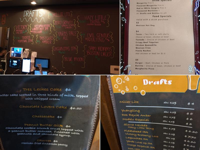Adobe Cafe Menu