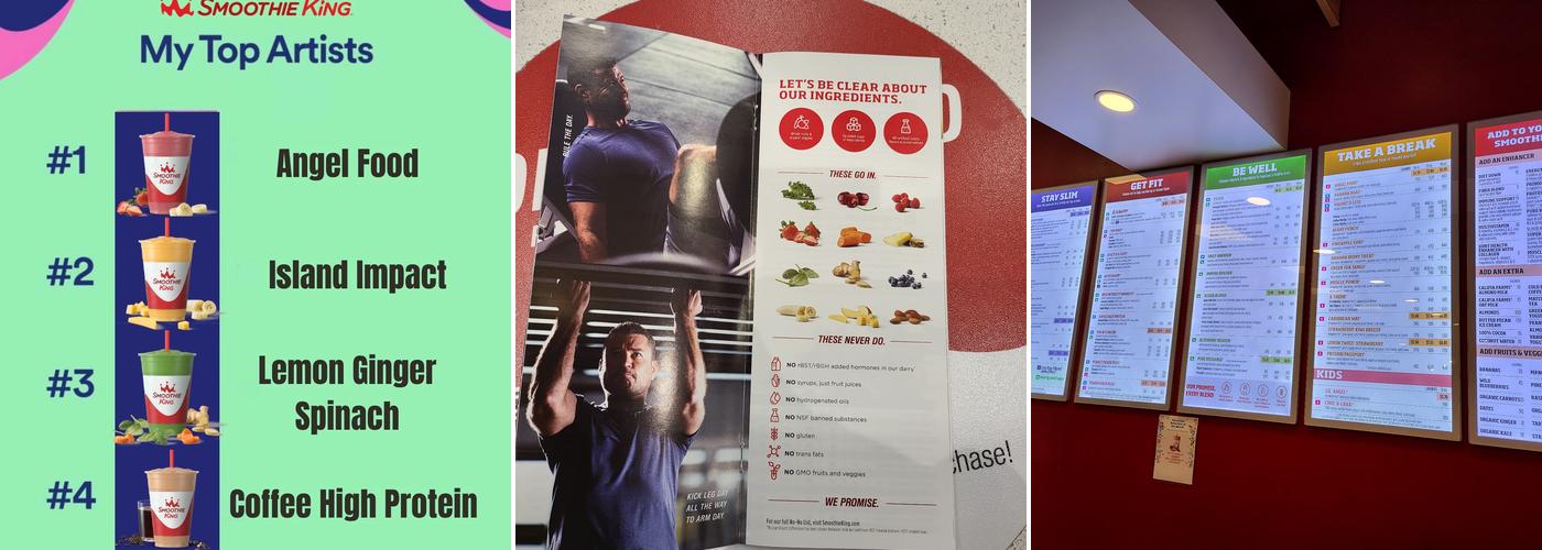 Smoothie King Menu