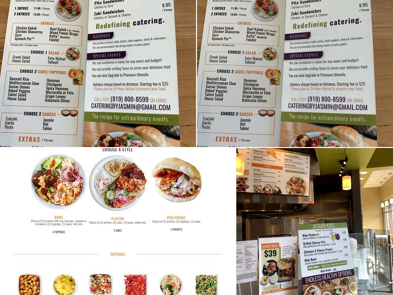 Jasmin & Olivz Mediterranean - Falls Village Menu