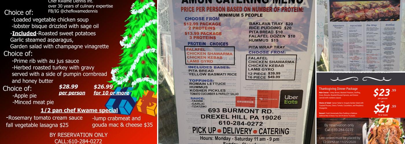 Amun Restaurant Menu