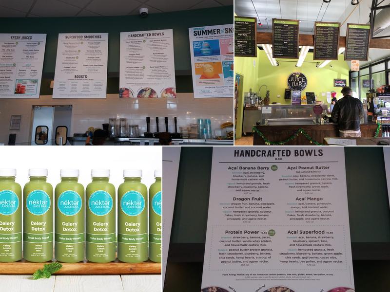 Nekter Juice Bar Menu