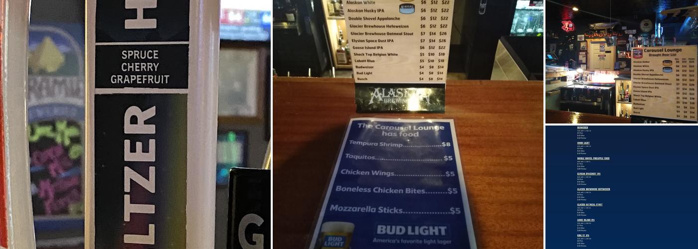 Carousel Lounge Menu