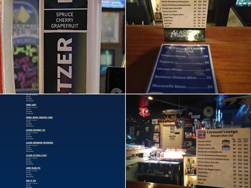 Carousel Lounge Menu