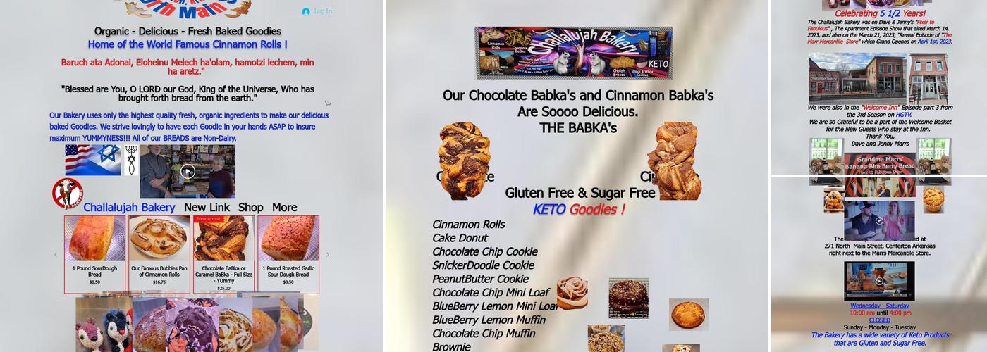 Challalujah Bakery Menu