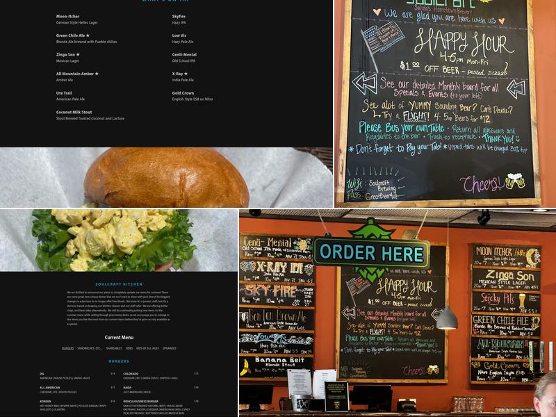 Soulcraft Brewing Menu