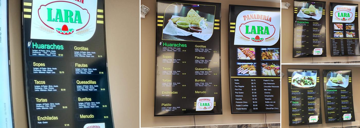 Panadería Lara Menu