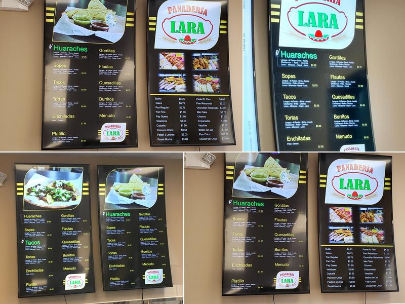 Panadería Lara Menu