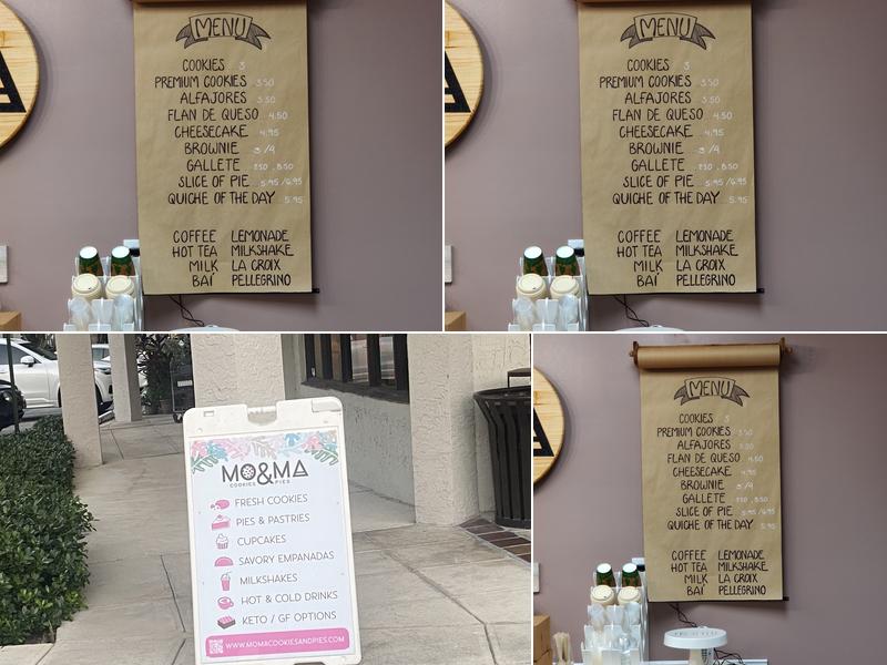 MO&MA - Cookies and Pies Menu