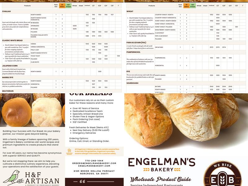 Engelman's Bakery Menu