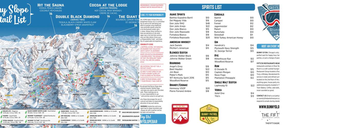 Bunny Slope Menu