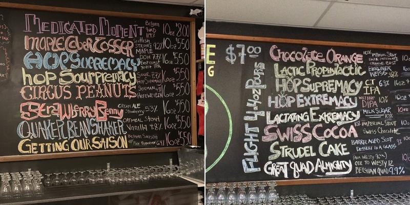 Deviate Brewing Menu