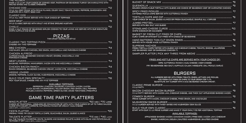 Betfred Sportsbook Menu