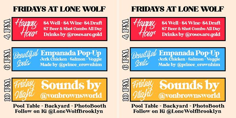Lone Wolf Menu